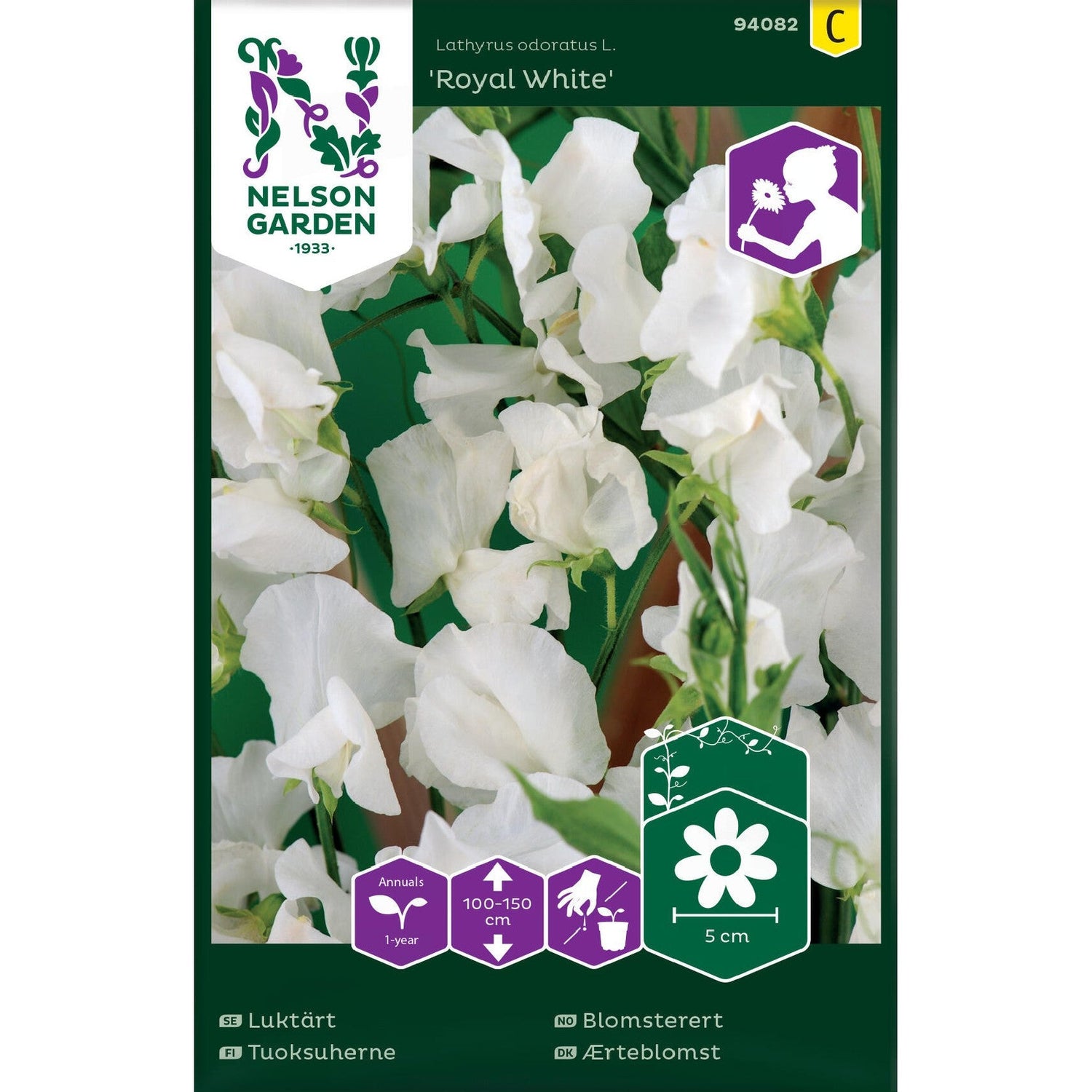 Luktärt, Royal White, vit