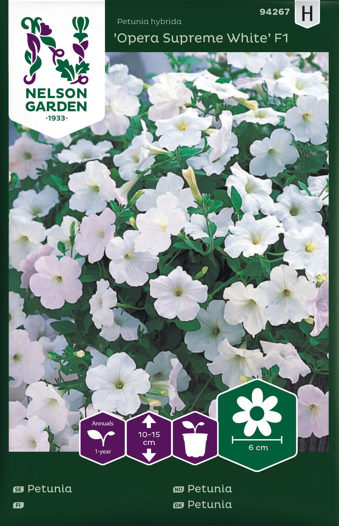 Petunia Opera Supreme White F1