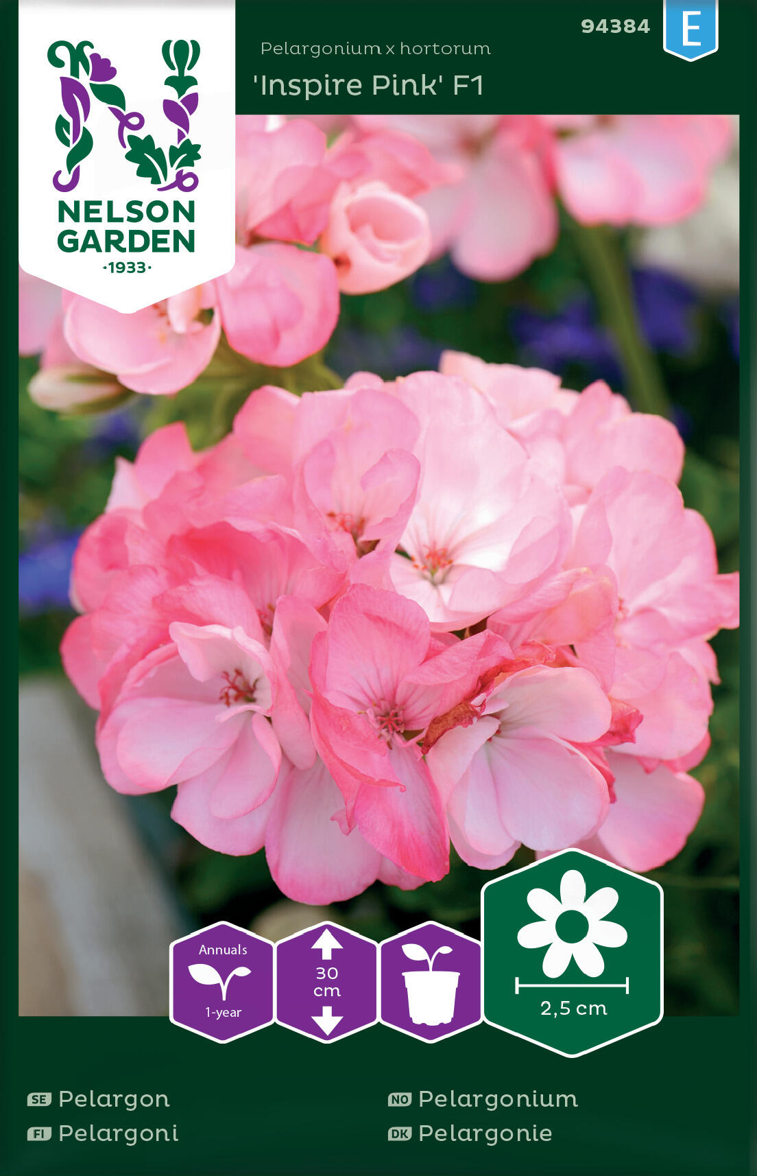Pelargon Inspire Pink F1 rosa