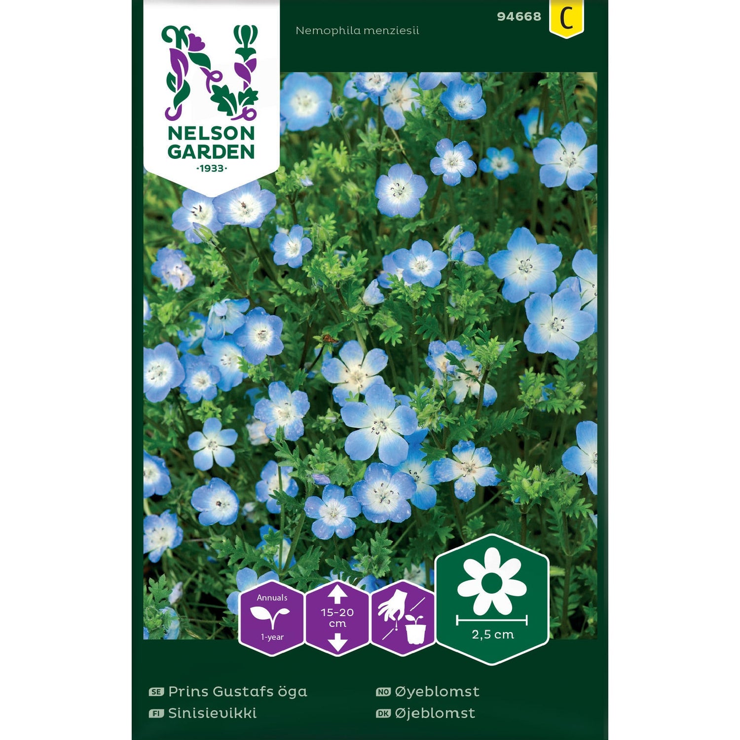 Prins Gustafs öga ljusblå