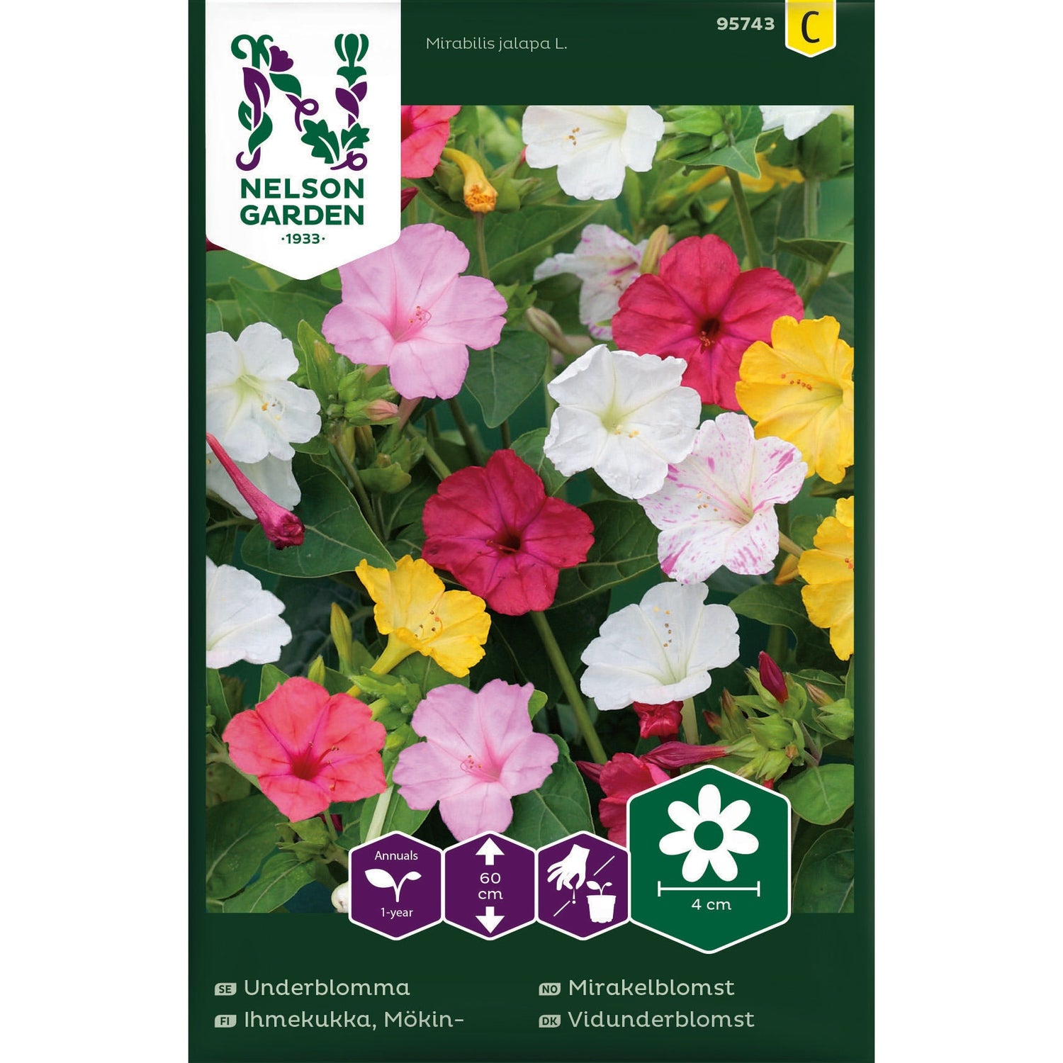 Underblomma bl färger
