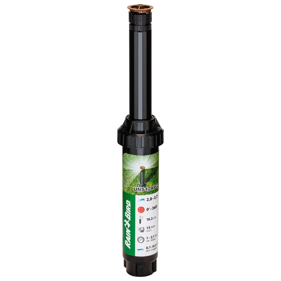 Rain Bird UNS12APG – Kompakt pop-up spridare med 3,7 m räckvidd