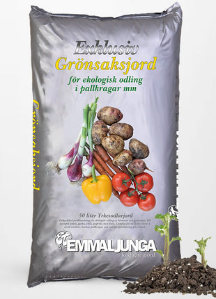 Emmaljunga Exclusive Vegetable Soil 50L - Fuld palle 39stk - Gratis fragt