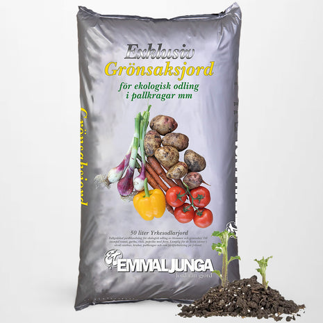 Emmaljunga Exclusive Vegetable Soil 50L - Fuld palle 39stk - Gratis fragt