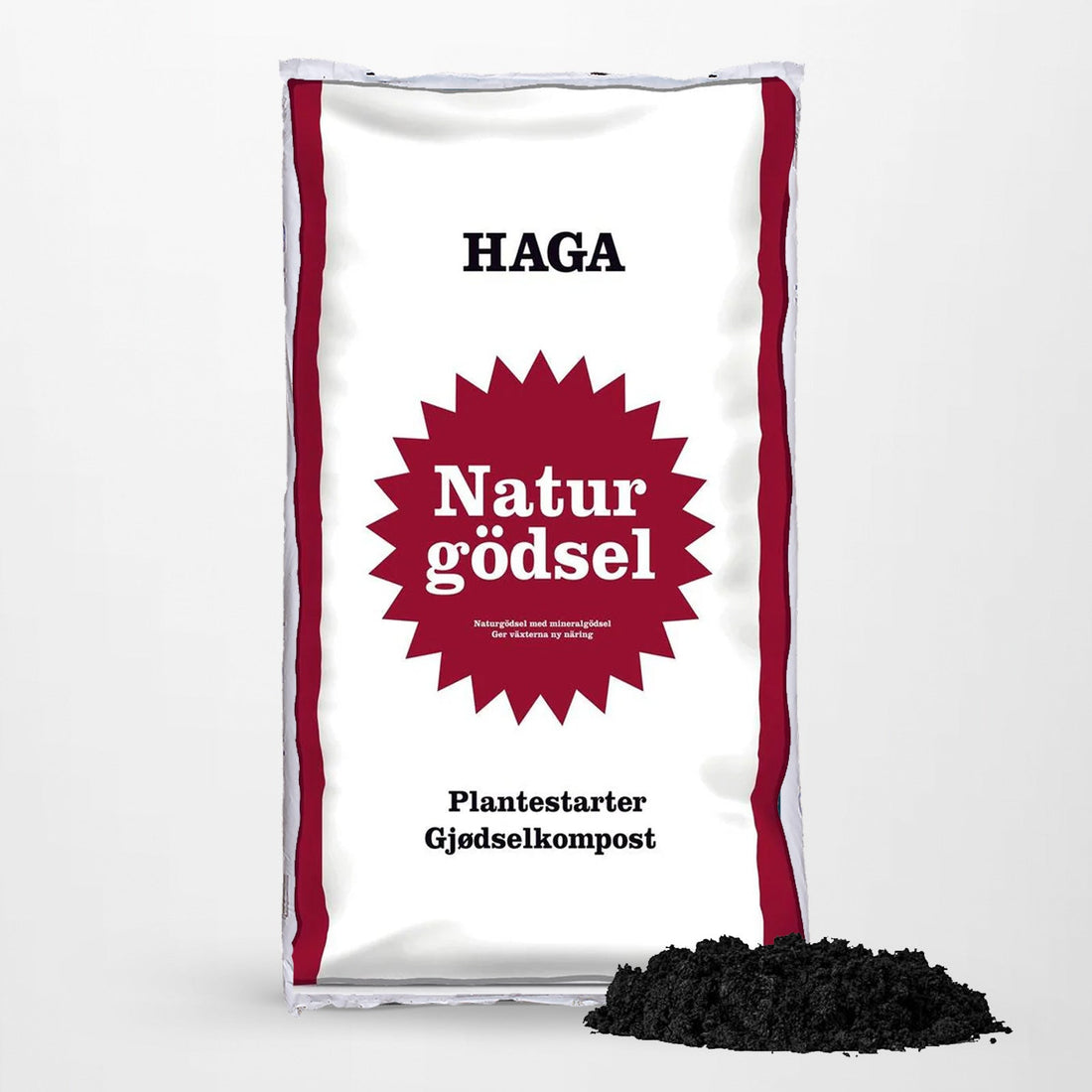 Hasselfors Haga Naturgödsel, 40 liter, 54st - Hel pall
