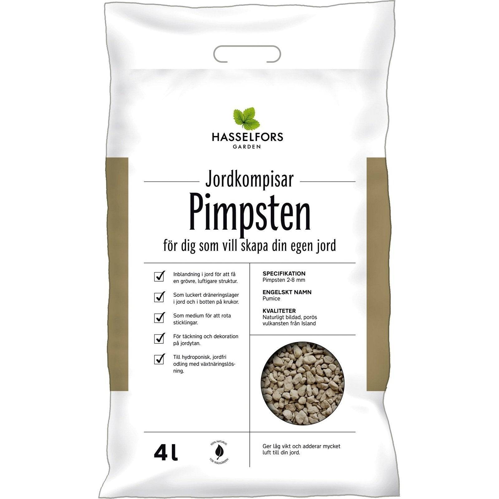Köp Hasselfors pimpsten, 4 liter, 60st, Helpall - Fraktfritt Hasselfors Garden