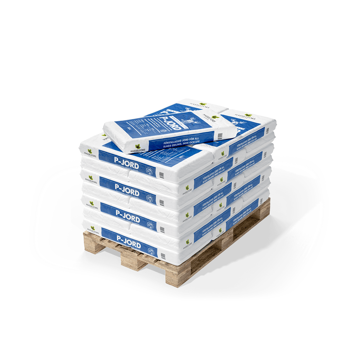 Hasselfors P-jord, 50 liter, 21 st 1050 Liter - Fri frakt - halvpall