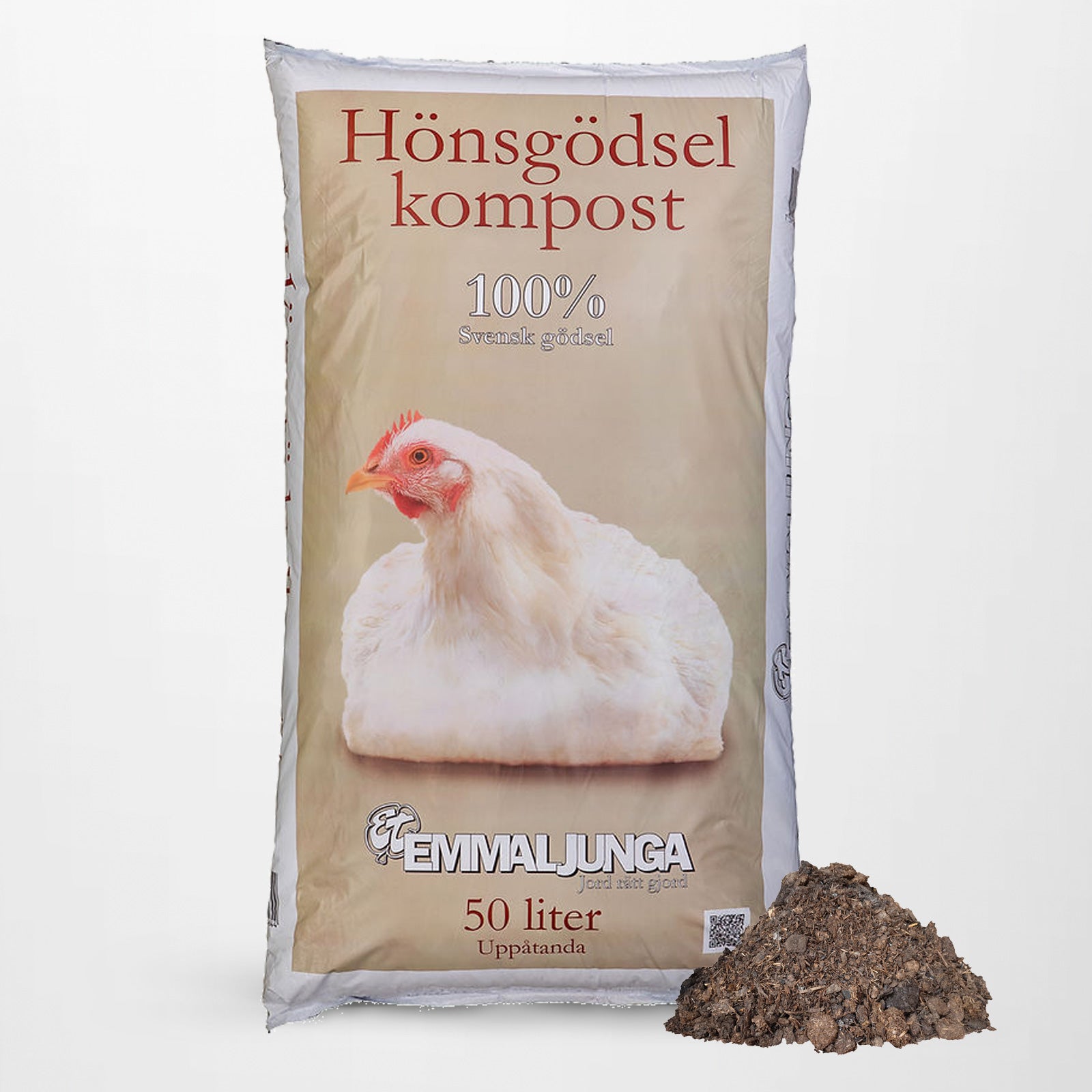 Emmaljunga Hönsgödselkompost 50L - Helpall 39st