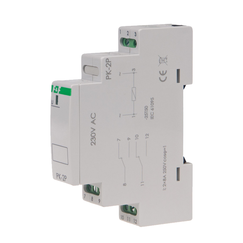 Pumprelä 24V-230V Elektromagnetiskt Relä för TH-35-skena