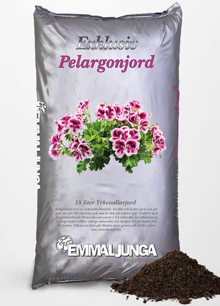 Emmaljunga Exclusive Geranium jord 50L - Fuld palle 39stk - Gratis fragt