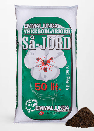 Emmaljunga Såjord med Perlite 50L - Fuld palle 39stk - Gratis fragt