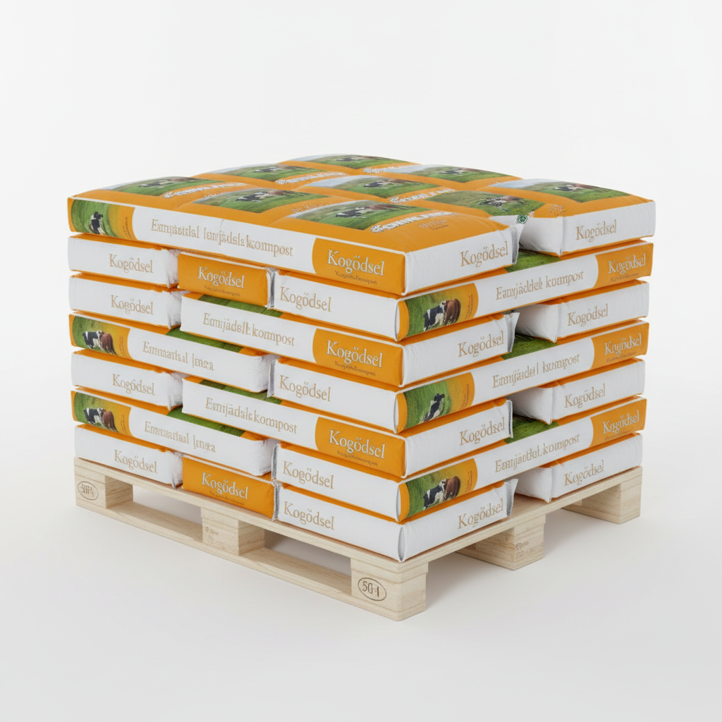 Emmaljunga Kogödselkompost 50L - Halvpall med 21 säckar