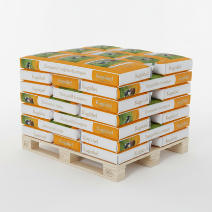 Emmaljunga Kogödselkompost 50L - Halvpall med 21 säckar