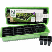 MINIDRIVHUS, 57x24 cm m. 48 krukor