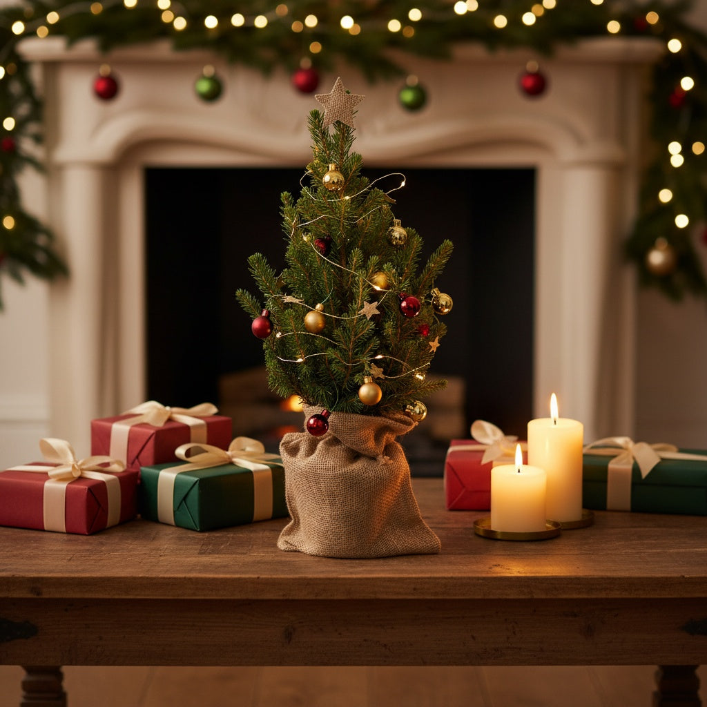 Bordsgran – Komplett Dekorationspaket - Fraktfri