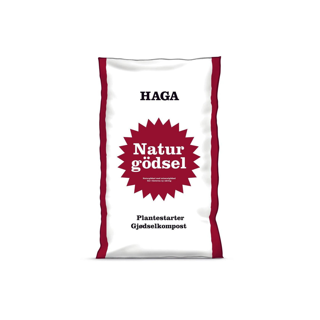 Hasselfors Haga Naturgödsel 40L - Organisk naturgödsel för ekologisk odling av grönsaker, blommor och buskar