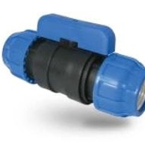 VENTIL BLUE PE-PE 63 med Tvåvägsflödesventil