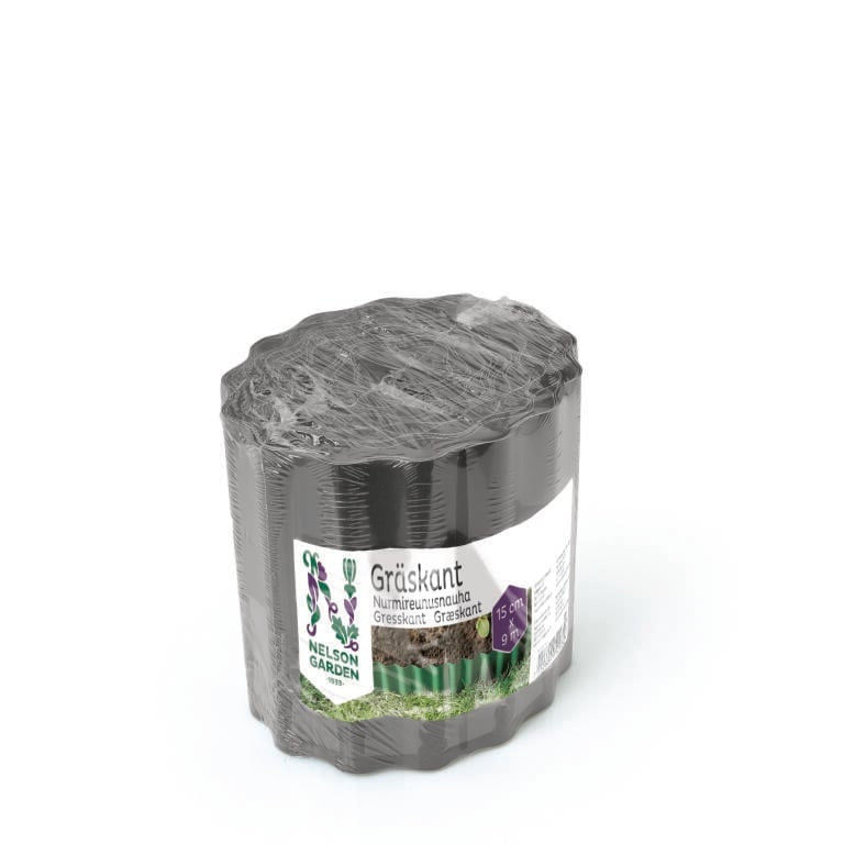 Gräskant antracit 15cm x 9m