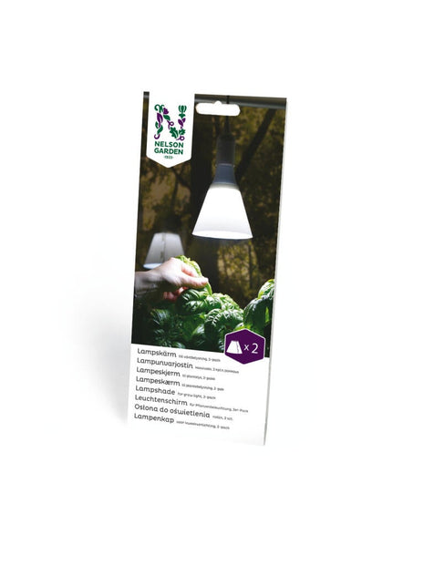 Växtbel lampskärm 2st LED-lampa E27