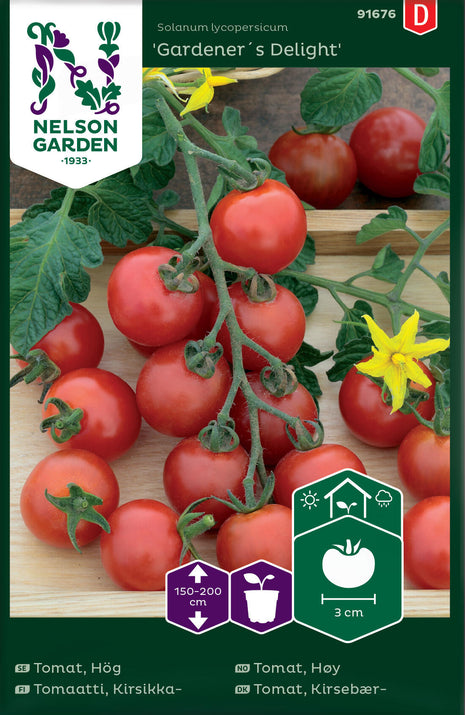 Tomat, Kirsebær, Gardener's Delight