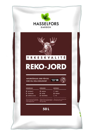 Hasselfors Reko-jord, 50 liter, 39 stk, Helpall