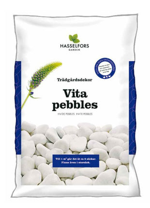 Hasselfors vit pebbles, 7kg, 40st, Halvpall