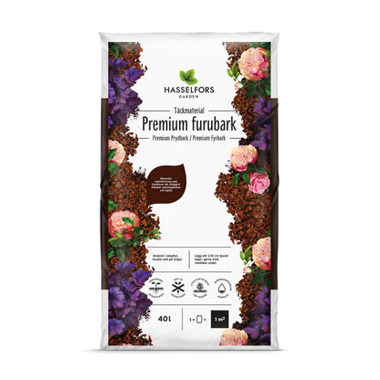 Hasselfors premium furubark 40 liter, 48st, Helpall