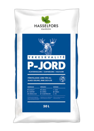 Hasselfors P-jord, 15 liter, 51st, Halvpall - Fri frakt
