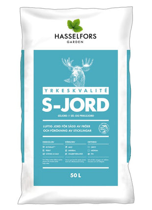 Hasselfors S-Jord, 50 liter, 45 stk, Hel palle