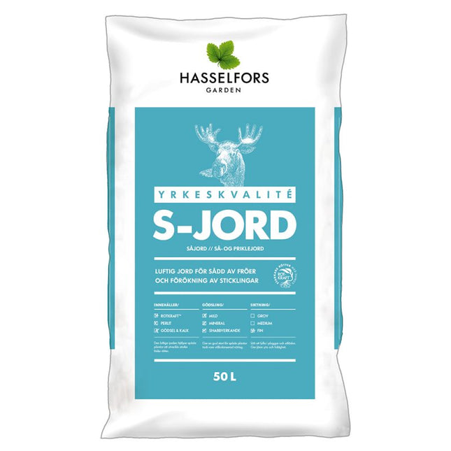 Hasselfors S-Jord, 15 liter, 51st, Halvpall