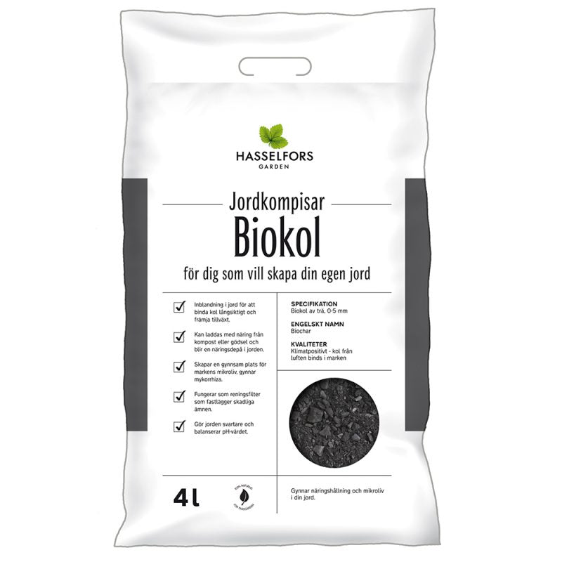 Hasselfors biokol, 4 liter, 60st Helpall