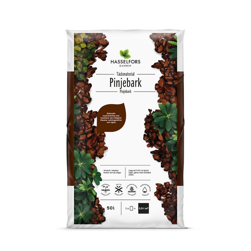 Hasselfors pinjebark, 50 liter, 45st, Helpall